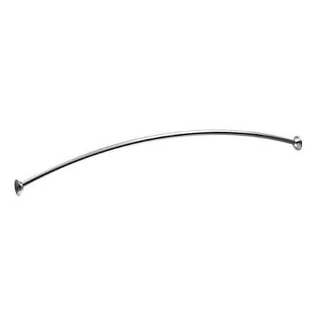Moen Moen Adjustable Curved Shower Rod 72 in. L Chrome DN2160CH